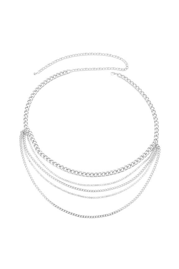 Women's Pearl Beach Chain: Multi-layered Interlocking Starfish Seashell Conch Waist Body Chain Jewelry for Summer Beach Bikini Parties