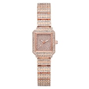 Avaner Womens Rhinestone Square Watch Sparkling Luxury Analog Quartz Watch for ladias
