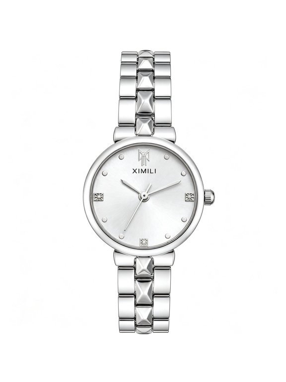 Women's Sunray Round Watch: Analog Quartz Movement Removable Alloy Band Sunray Dial Daily Bracelet Wristwatch for Women