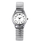 Avaner Womens Ultra Thin Easy Reader Watch with Elastic Strap Golden/Silver Tone Stretch Band Watches