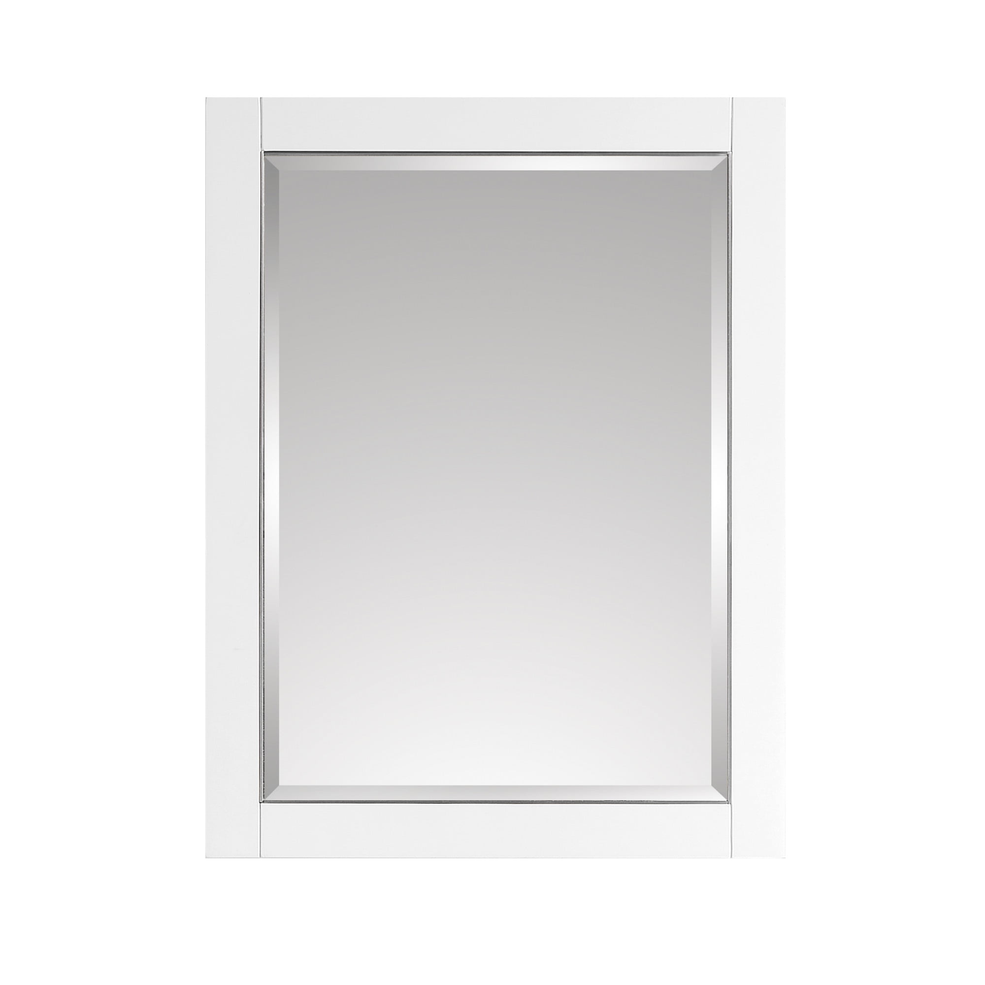 Mason 24" Rectangular Wood Framed Bathroom Vanity Mirror in Blue with Silver and Gold Accents
