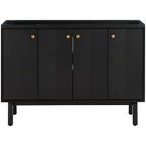 Avanity Adele-V48 Adele 48" Single Free Standing Vanity Cabinet Only - Black