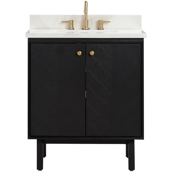 Avanity ADELE-VS31-BK Adele 32" Free Standing Single Basin Vanity Set - Black