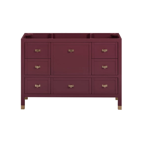 Avanity Alana-V48 Alana 48" Single Free Standing Vanity Cabinet Only - Burgundy Red