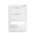 thumbnail image 1 of Avanity Allie-V24-G Allie 24" Single Free Standing Wood Vanity Cabinet Only - White, 1 of 5