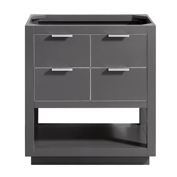 Avanity ALLIE-V30-TGS Allie 30" Single Free Standing Wood Vanity Cabinet Only - Grey
