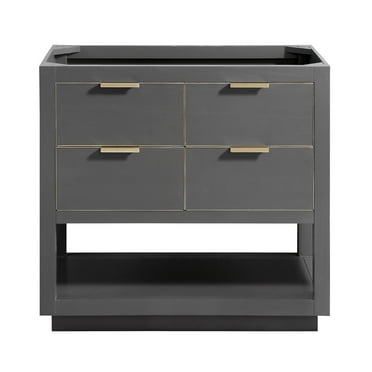 Avanity Allie-V36 Allie 36" Single Free Standing Wood Vanity Cabinet Only - Gold