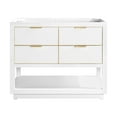 thumbnail image 1 of Avanity Allie-V42-G Allie 42" Single Free Standing Wood Vanity Cabinet Only - White, 1 of 5