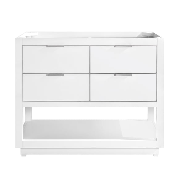 Avanity ALLIE-V42-WTS Allie 42" Single Free Standing Wood Vanity Cabinet Only - White