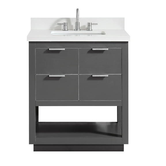 Avanity Allie-Vs31 Allie 31" Free Standing Single Basin Vanity Set - Grey