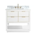 thumbnail image 1 of Avanity ALLIE-VS37-WTG-C Allie 36" Free Standing Single Basin Vanity Set - White, 1 of 5