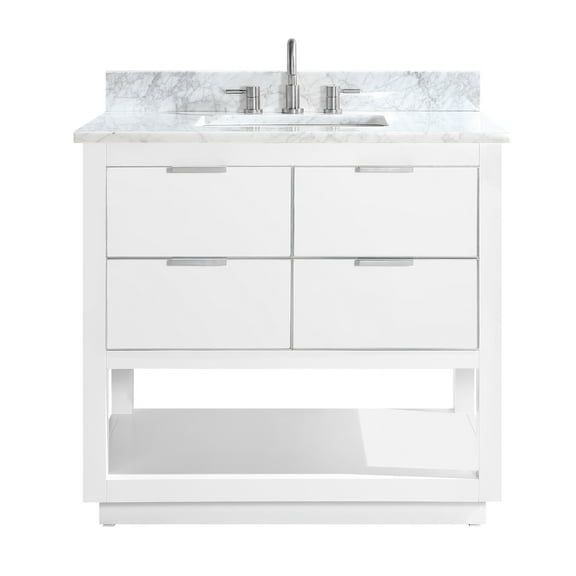 Avanity Allie-Vs37-S-C Allie 36" Free Standing Single Basin Vanity Set - White