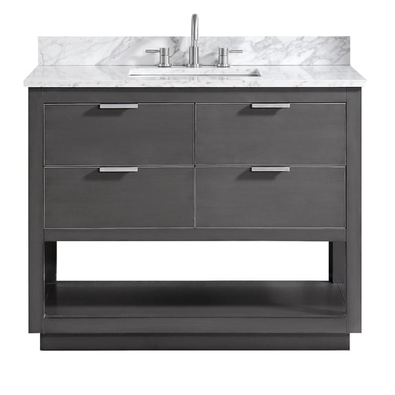 Avanity ALLIE-VS43-TGS-C Allie 43" Free Standing Single Basin Vanity Set - Grey