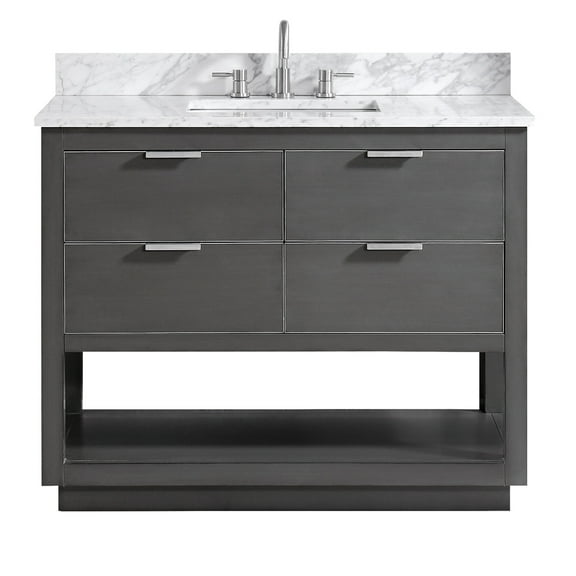 Avanity Allie-Vs43 Allie 43" Free Standing Single Basin Vanity Set - Grey