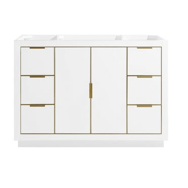 Avanity Austen-V48-G Austen 48" Single Free Standing Wood Vanity Cabinet Only - White