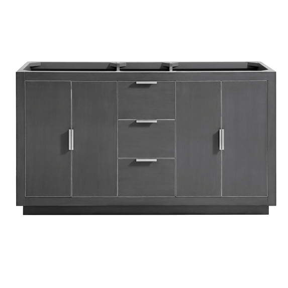 Avanity Austen-V60 Austen 60" Double Free Standing Wood Vanity Cabinet Only - Grey