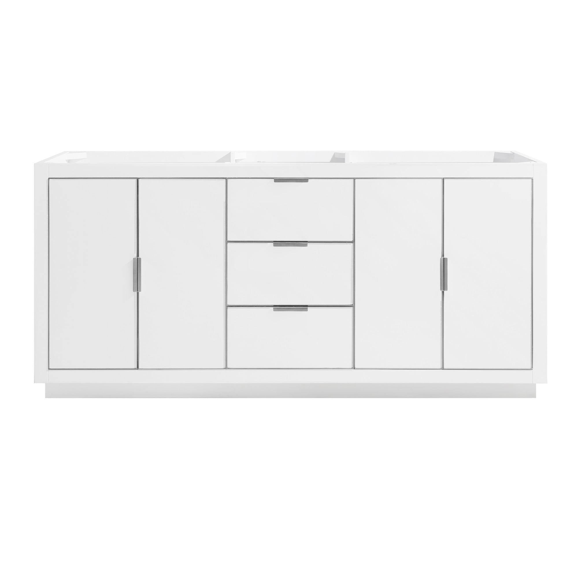 Austen 72" White Solid Wood Double Vanity Cabinet