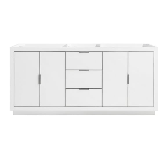 Avanity Austen-V72-S Austen 72" Double Free Standing Wood Vanity Cabinet Only - White