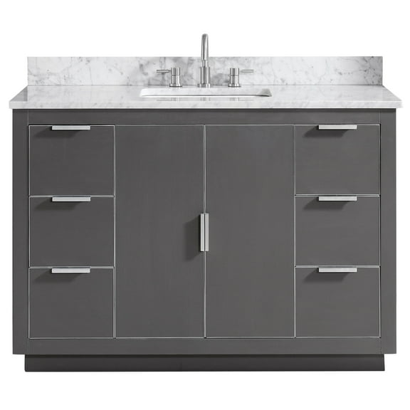 Avanity Austen-Vs49 Austen 49" Free Standing Single Basin Vanity Set - Grey