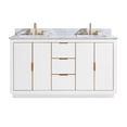 thumbnail image 1 of Avanity AUSTEN-VS61-WTG-C Austen 60" Free Standing Double Basin Vanity Set - White, 1 of 7