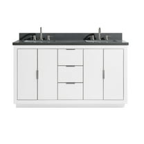 Avanity Austen-Vs61-S-Gq Austen 60" Free Standing Double Basin Vanity Set - White