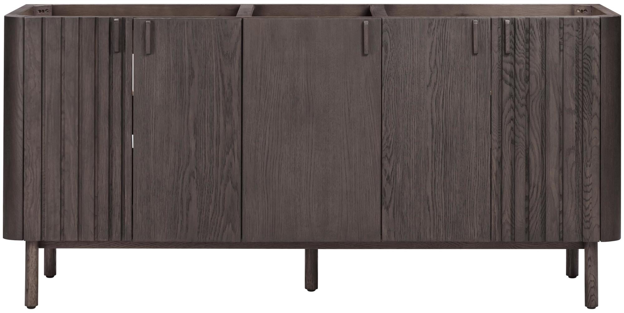 Blakely 72" Dark Brown Oak Double Vanity Cabinet