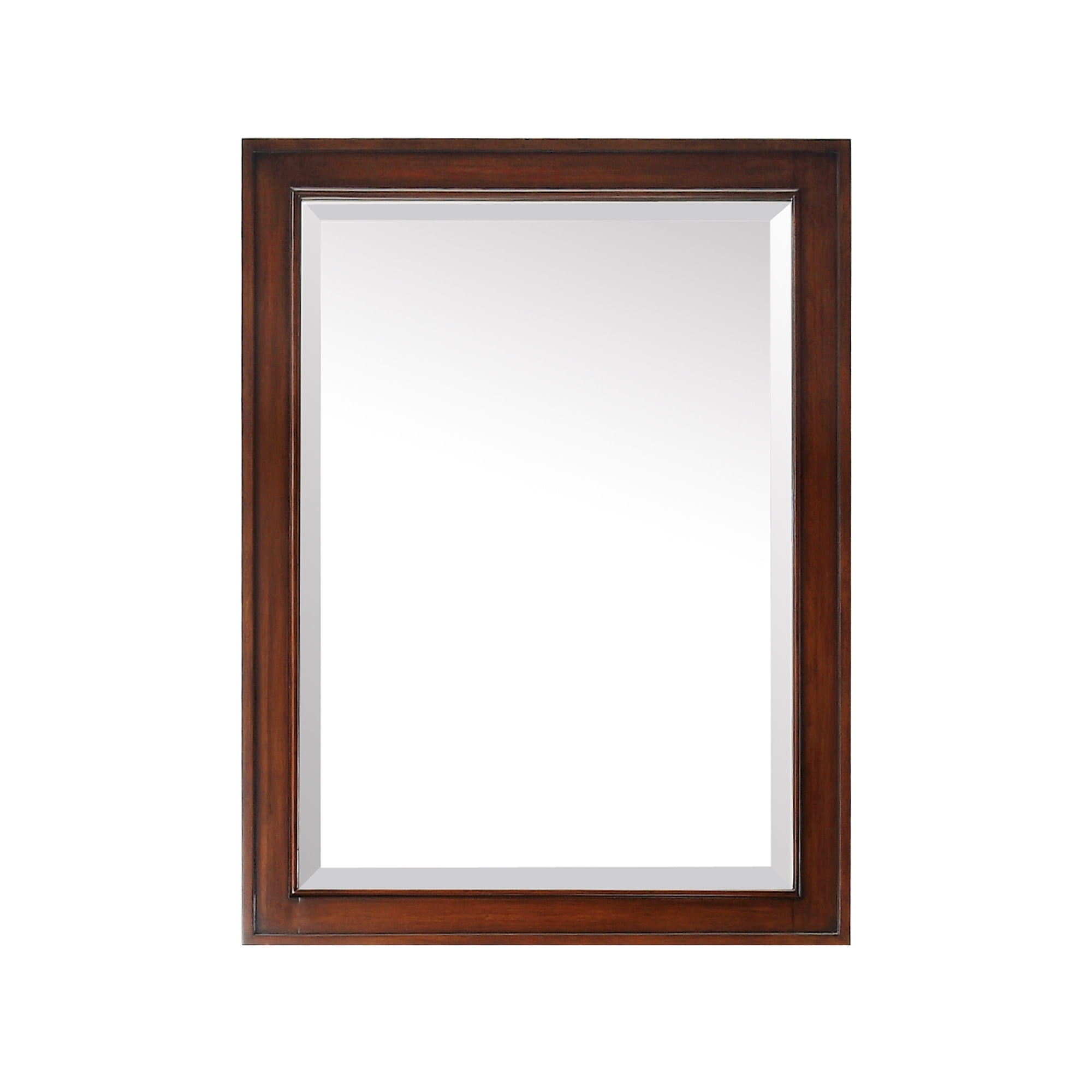 Brentwood Luxurious Walnut 24"x32" Transitional Wood Framed Mirror
