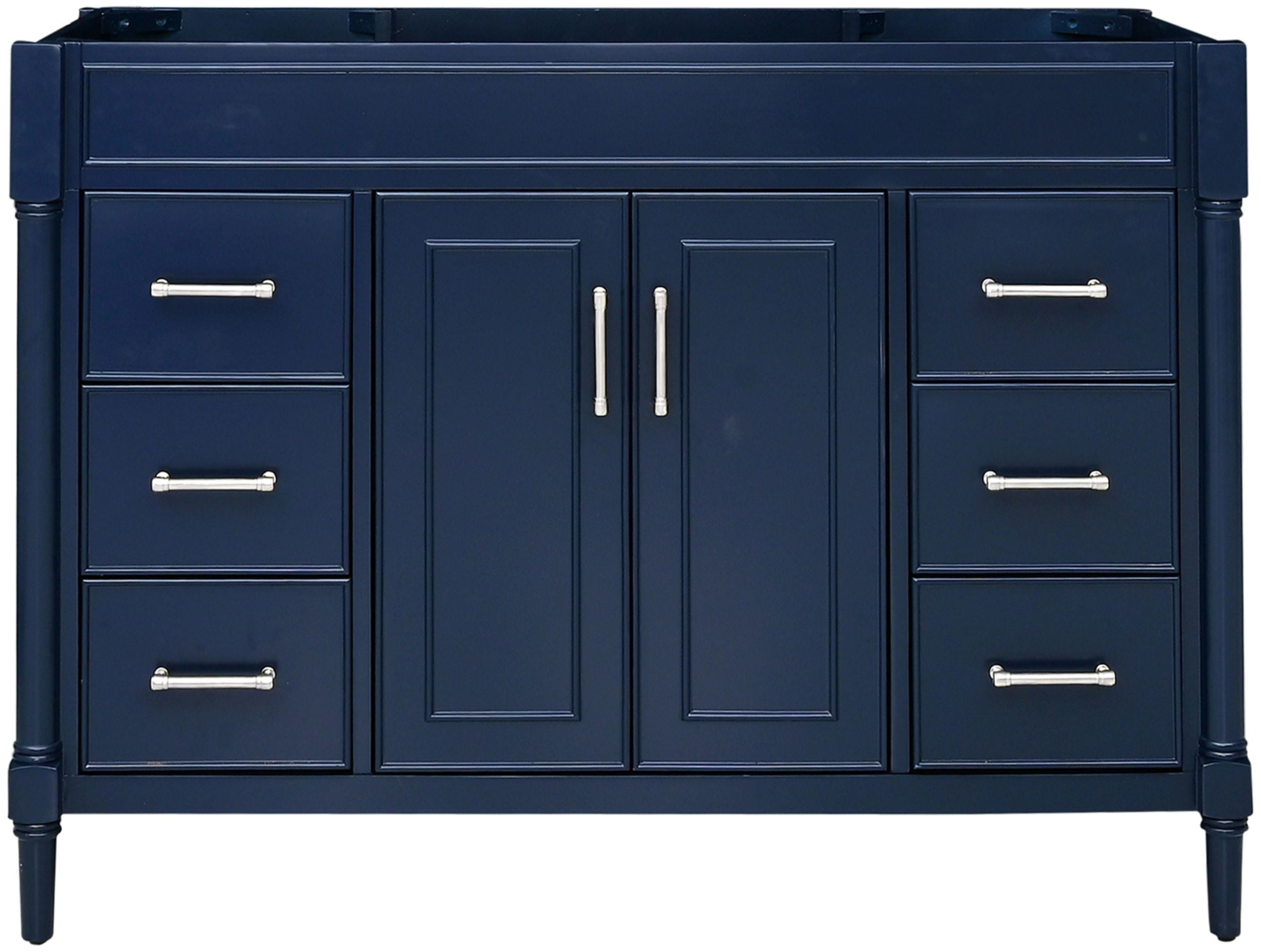 Bristol 48" Navy Blue Single Freestanding Vanity Cabinet