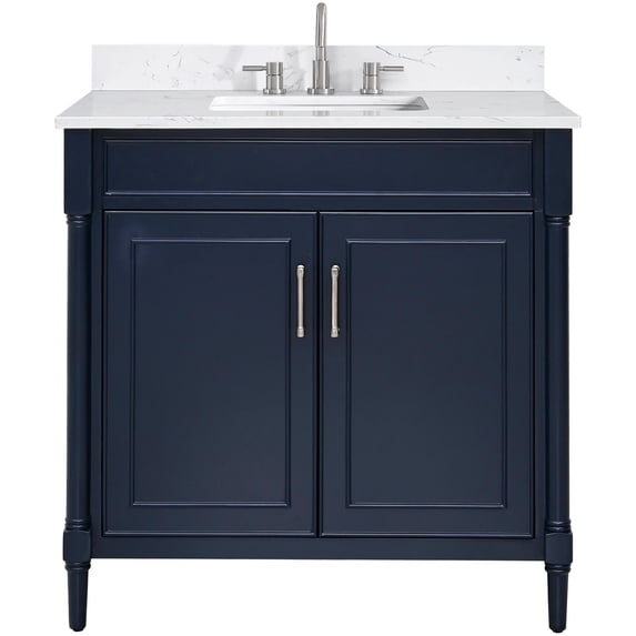 Avanity BRISTOL-VS37-NB-E Bristol 36" Free Standing Single Basin Vanity Set - Blue