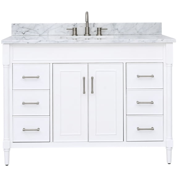Avanity BRISTOL-VS49-WT-C Bristol 48" Free Standing Single Basin Vanity Set - White