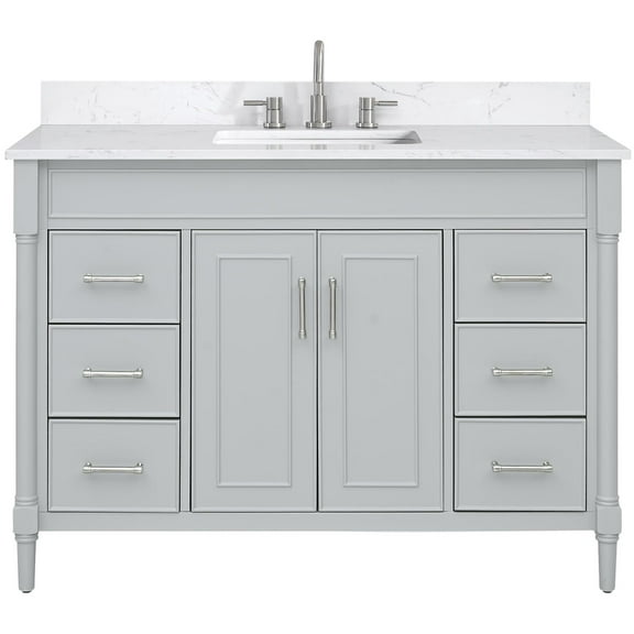 Avanity Bristol-Vs49-E Bristol 48" Free Standing Single Basin Vanity Set - Grey