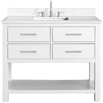 Avanity Brooks-Vs43-E Brooks 42" Free Standing Single Basin Vanity Set - White
