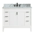 thumbnail image 1 of Avanity EMMA-VS43-WT-C Emma 43" Free Standing Single Vanity Set - White, 1 of 5