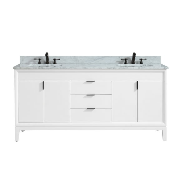 Avanity Emma-Vs73 Emma 73" Free Standing Double Basin Vanity Set - White