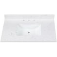 thumbnail image 1 of Avanity EUT37CW-RS 37" Engineered Stone Vanity Top - Cala White, 1 of 4
