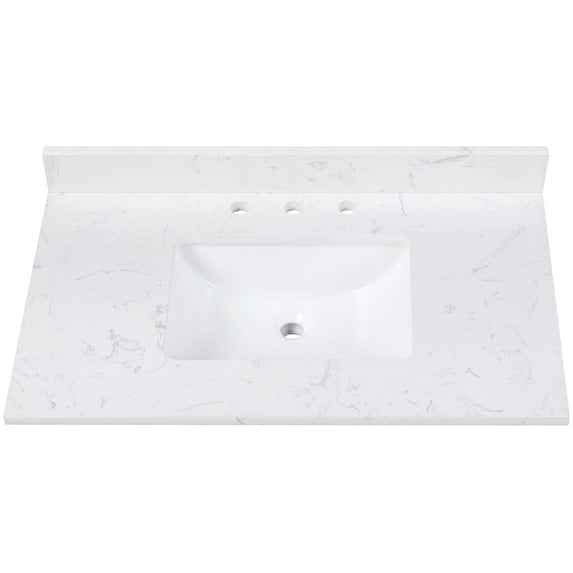 Avanity EUT37CW-RS 37" Engineered Stone Vanity Top - Cala White