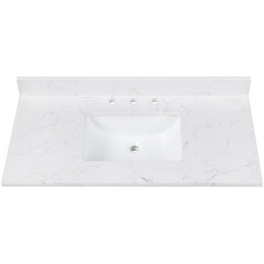 Avanity Eut43-Rs 43" Engineered Stone Vanity Top - Cala White