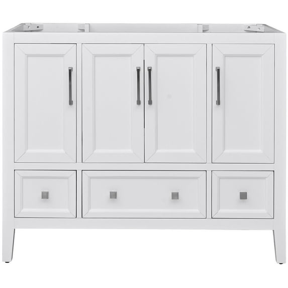 Avanity Everette-V42-Wt Everette 42" Single Free Standing Vanity Cabinet Only - White