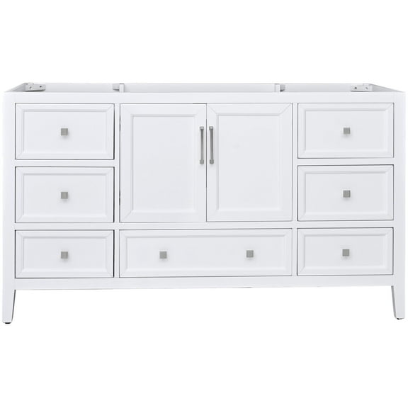 Avanity Everette-V60-Wt Everette 60" Single Free Standing Vanity Cabinet Only - White