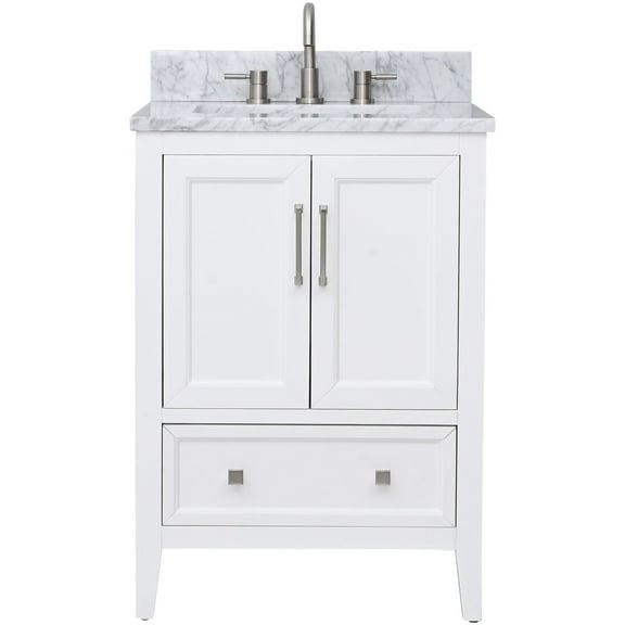 Avanity Everette-Vs25-Wt-C Everette 24" Free Standing Single Basin Vanity Set - White