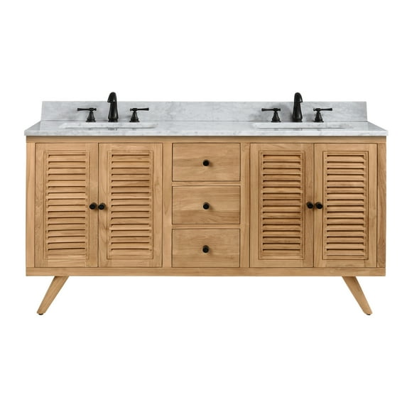 Avanity HARPER-VS61-NT Harper 61" Free Standing Double Basin Vanity Set - MultiColor