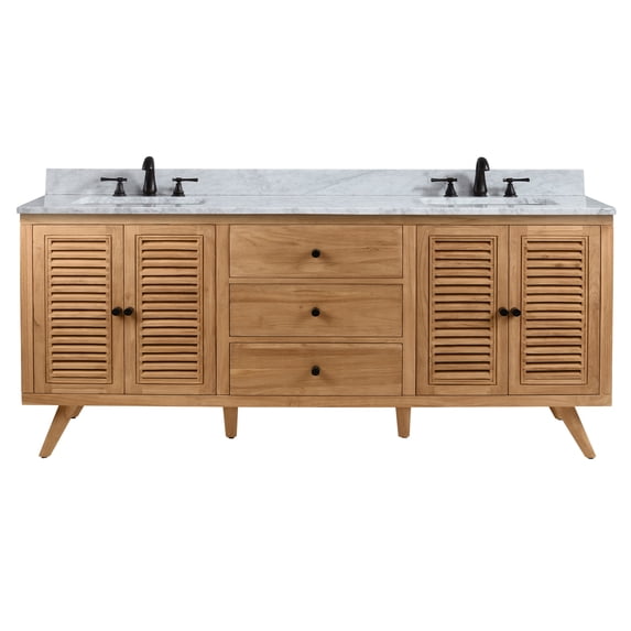 Avanity HARPER-VS73-NT Harper 73" Free Standing Double Basin Vanity Set - MultiColor