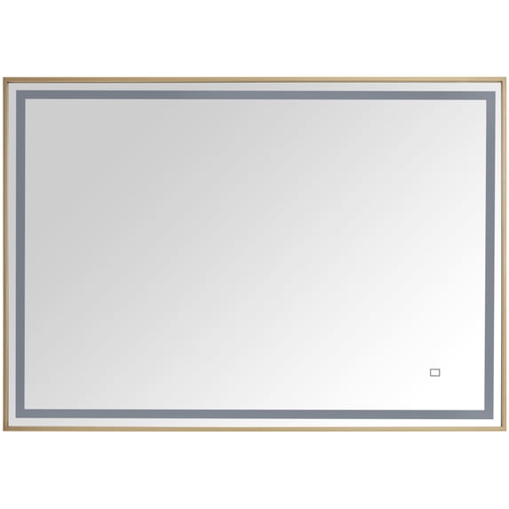 Avanity LED-M39-BG Led 39-3/8" W X 27-9/16" H Modern Rectangular Stainless Steel Framed