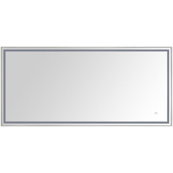 Avanity LED-M59-SS Led 59-1/16" W X 27-9/16" H Modern Rectangular Stainless Steel Framed