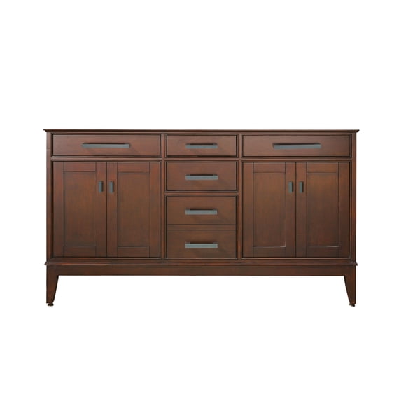 Avanity MADISON-V60-TO Madison 60" Double Free Standing Vanity Cabinet Only - Tobacco