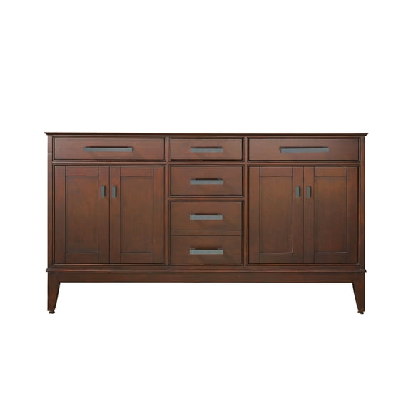 Avanity Madison-V60 Madison 60" Double Free Standing Vanity Cabinet Only - Tobacco