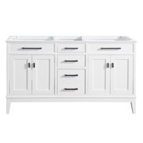 Avanity Madison-V60 Madison 60" Double Free Standing Vanity Cabinet Only - White
