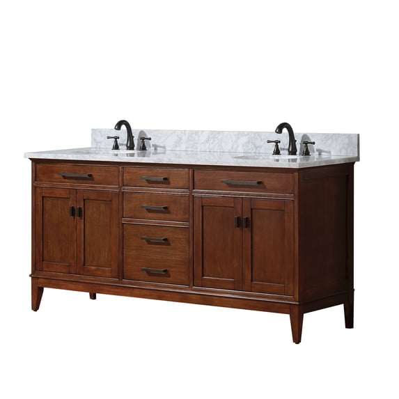 Avanity Madison-Vs72 Madison 72" Free Standing Double Basin Vanity Set - White