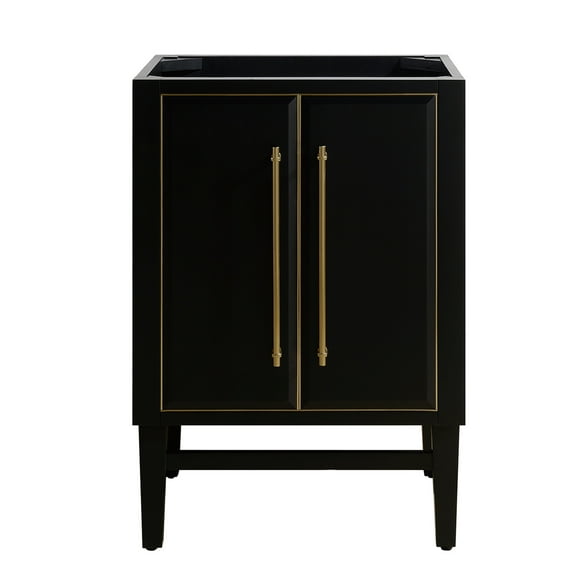 Avanity Mason-V24-G Mason 24" Single Free Standing Wood Vanity Cabinet Only - Black