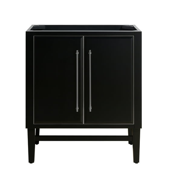 Avanity Mason-V30-S Mason 30" Single Free Standing Wood Vanity Cabinet Only - Black